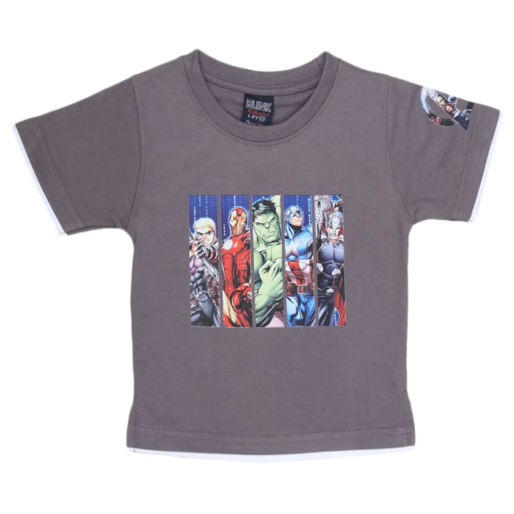 Boys Printed T-Shirt - Grey, Kids, Boys T-Shirts, Chase Value, Chase Value