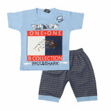 Boys Half Sleeves Suit 1311 - Blue, Kids, Boys Sets And Suits, Chase Value, Chase Value