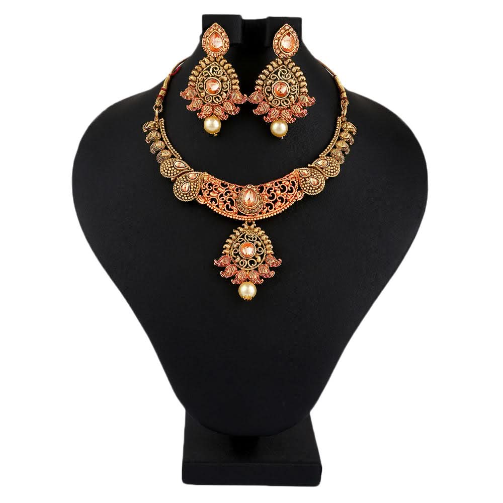 Women's Fancy Jewellery Set - Golden - test-store-for-chase-value