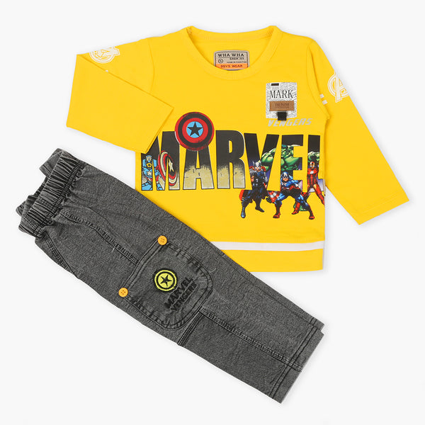 Boys Full Sleeves Suit - Yellow, Boys Sets & Suits, Chase Value, Chase Value
