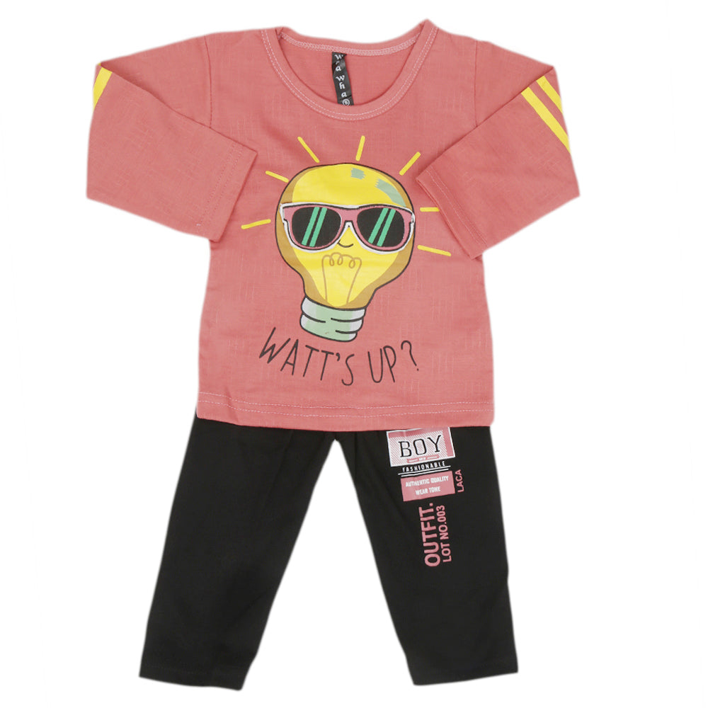 Boys Full Sleeves Suit - Peach, Kids, Boys Sets And Suits, Chase Value, Chase Value