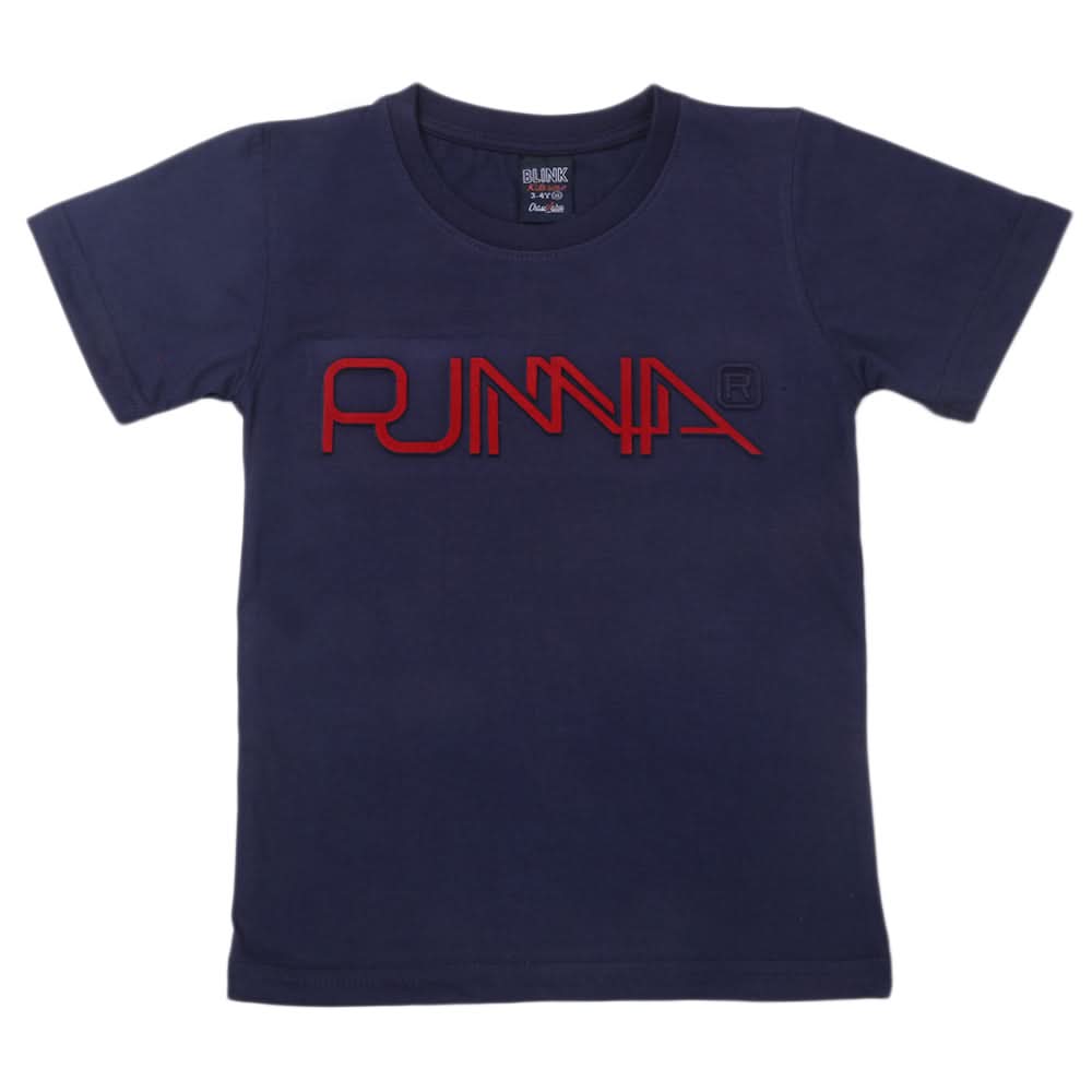 Boys Half Sleeves T-Shirt - Navy Blue, Kids, Boys T-Shirts, Chase Value, Chase Value