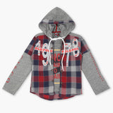 Boys Full Sleeves 2Pcs Shirt - Maroon, Boys Shirts, Chase Value, Chase Value