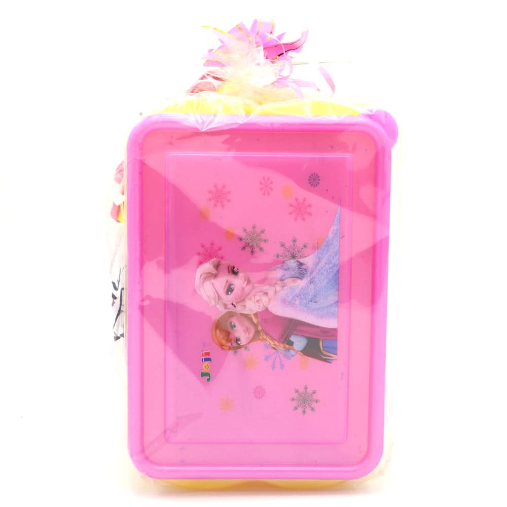 Water Bottle 600 ML with Lunch Box - Pink, Kids, Tiffin Boxes And Bottles, Chase Value, Chase Value
