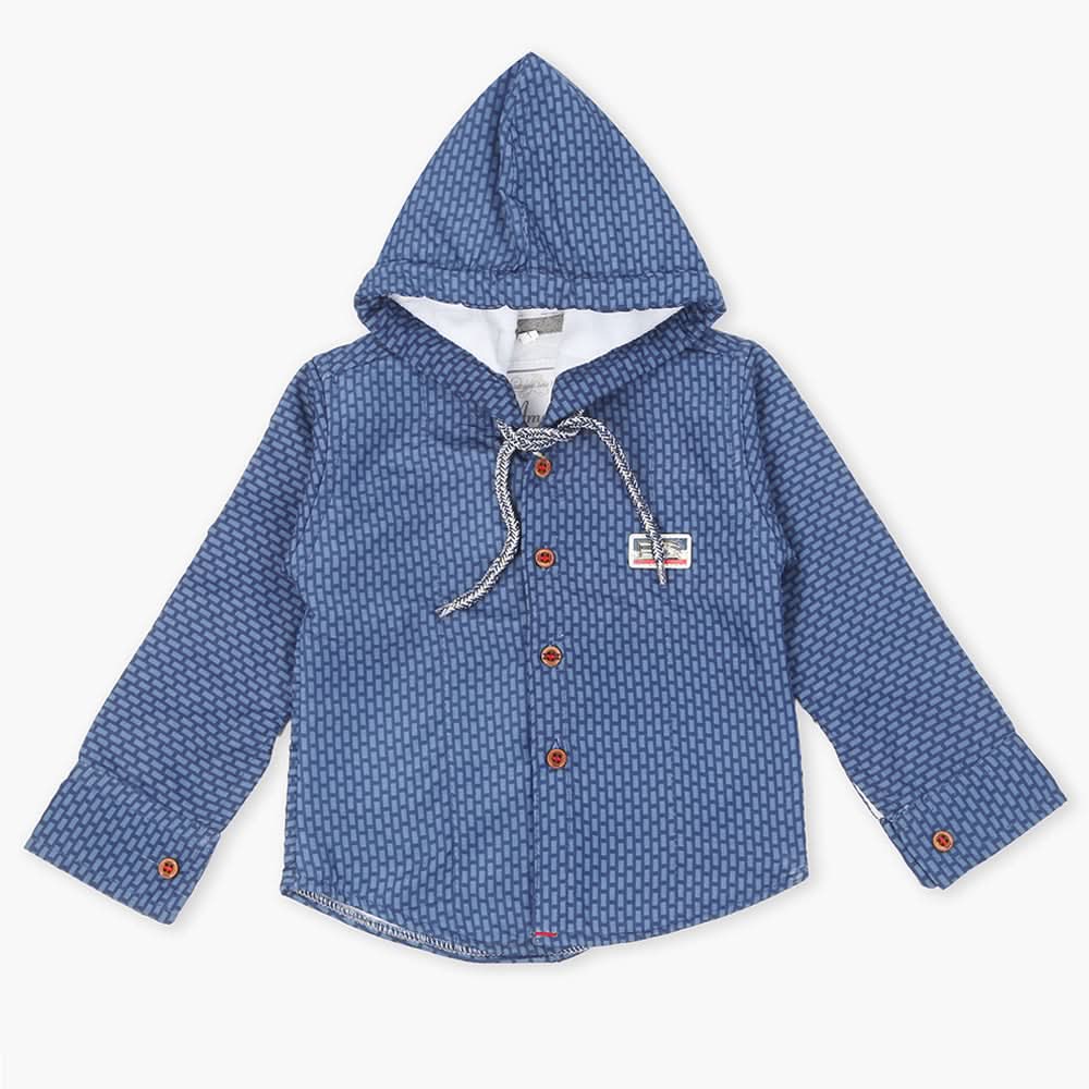 Boys Full Sleeves Shirt - Steel Blue, Boys Shirts, Chase Value, Chase Value