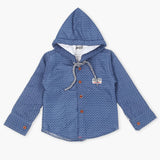 Boys Full Sleeves Shirt - Steel Blue, Boys Shirts, Chase Value, Chase Value