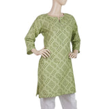 Women's Printed Kurti - Green - C, Women, Ready Kurtis, Chase Value, Chase Value