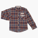 Boys Full Sleeves 2Pcs Shirt - Brown, Boys Shirts, Chase Value, Chase Value