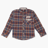 Boys Full Sleeves 2Pcs Shirt - Brown, Boys Shirts, Chase Value, Chase Value
