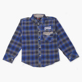 Boys Full Sleeves 2Pcs Shirt - Blue, Boys Shirts, Chase Value, Chase Value