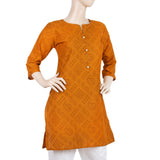 Women's Printed Kurti - Mustard - C, Women, Ready Kurtis, Chase Value, Chase Value