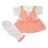 Newborn Girls Half Sleeves Suit - Peach, Kids, Newborn Girls Sets And Suits, Chase Value, Chase Value