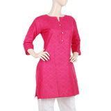 Women's Printed Kurti - Pink - B, Women, Ready Kurtis, Chase Value, Chase Value
