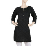 Women's Printed Kurti - Black - C, Women, Ready Kurtis, Chase Value, Chase Value