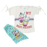 Newborn Girls Half Sleeves Suit - Cyan, Kids, Newborn Girls Sets And Suits, Chase Value, Chase Value