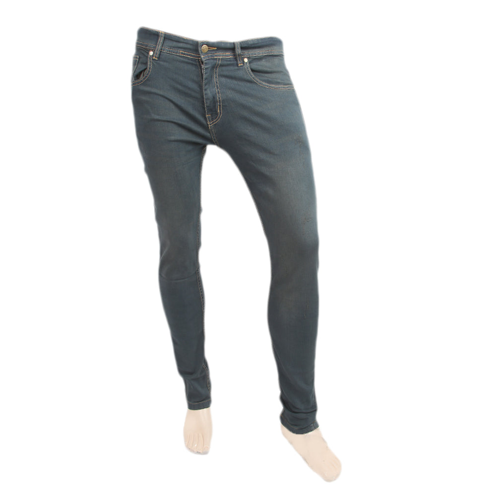Men's Denim Pant - Green, Men, Casual Pants And Jeans, Chase Value, Chase Value