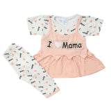Newborn Girls Half Sleeves Suit - Peach, Kids, Newborn Girls Sets And Suits, Chase Value, Chase Value