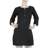 Women's Printed Kurti - Black - A, Women, Ready Kurtis, Chase Value, Chase Value