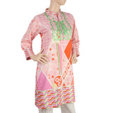 Women's Digital Printed Embroidered Kurti - Pink, Women, Ready Kurtis, Chase Value, Chase Value