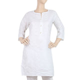 Women's Printed Kurti - White - B, Women, Ready Kurtis, Chase Value, Chase Value