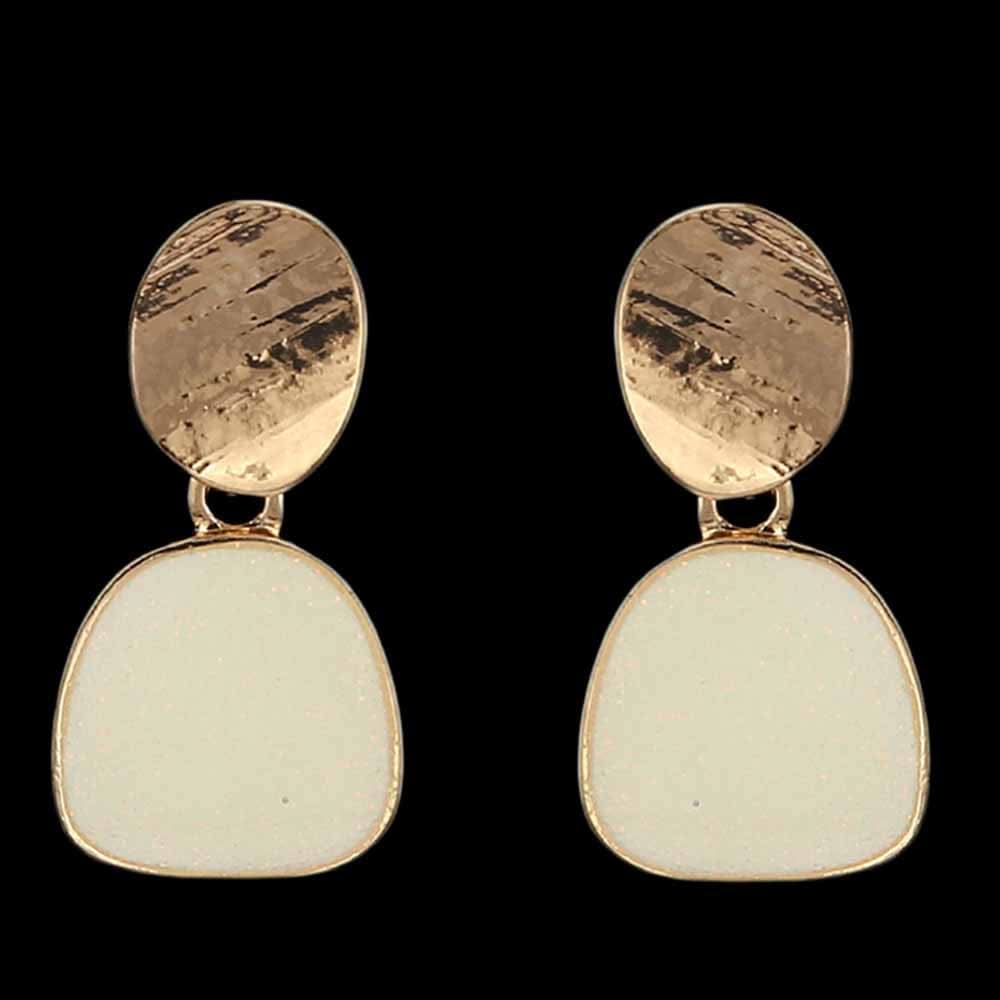 Women's Ear Tops - Off White, Women, Earrings & Tops, Chase Value, Chase Value