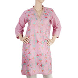 Women's Embroidered Kurti - Pink, Women, Ready Kurtis, Chase Value, Chase Value