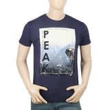 Men's Half Sleeves T-Shirt - Navy Blue, Men, T-Shirts And Polos, Chase Value, Chase Value