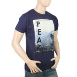 Men's Half Sleeves T-Shirt - Navy Blue, Men, T-Shirts And Polos, Chase Value, Chase Value
