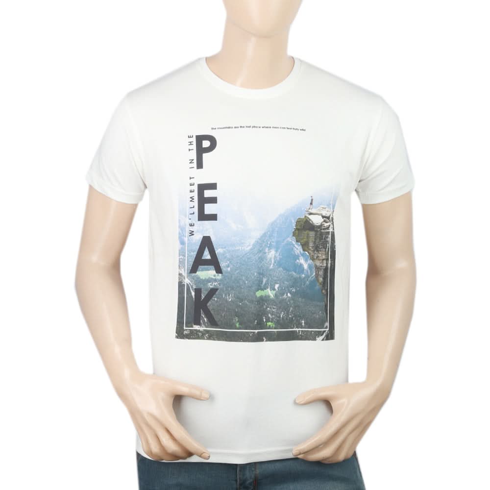 Men's Half Sleeves T-Shirt - White, Men, T-Shirts And Polos, Chase Value, Chase Value