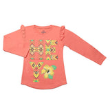 Girls Full Sleeves Jersey T-Shirt - Pink, Kids, Girls T-Shirts, Chase Value, Chase Value