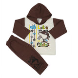 Newborn Boys Polar Full Sleeves Suit 8868 - Dark Brown, Kids, New Born Boys Sets And Suits, Chase Value, Chase Value