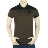 Men's Half Sleeves Polo Shirt - Olive Green, Men, T-Shirts And Polos, Chase Value, Chase Value