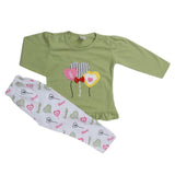 Girls Pajama Suit - Light Green, Kids, Girls Sets And Suits, Chase Value, Chase Value