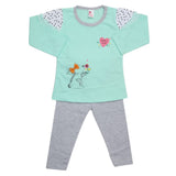 Girls Pajama Suit - Cyan, Kids, Girls Sets And Suits, Chase Value, Chase Value