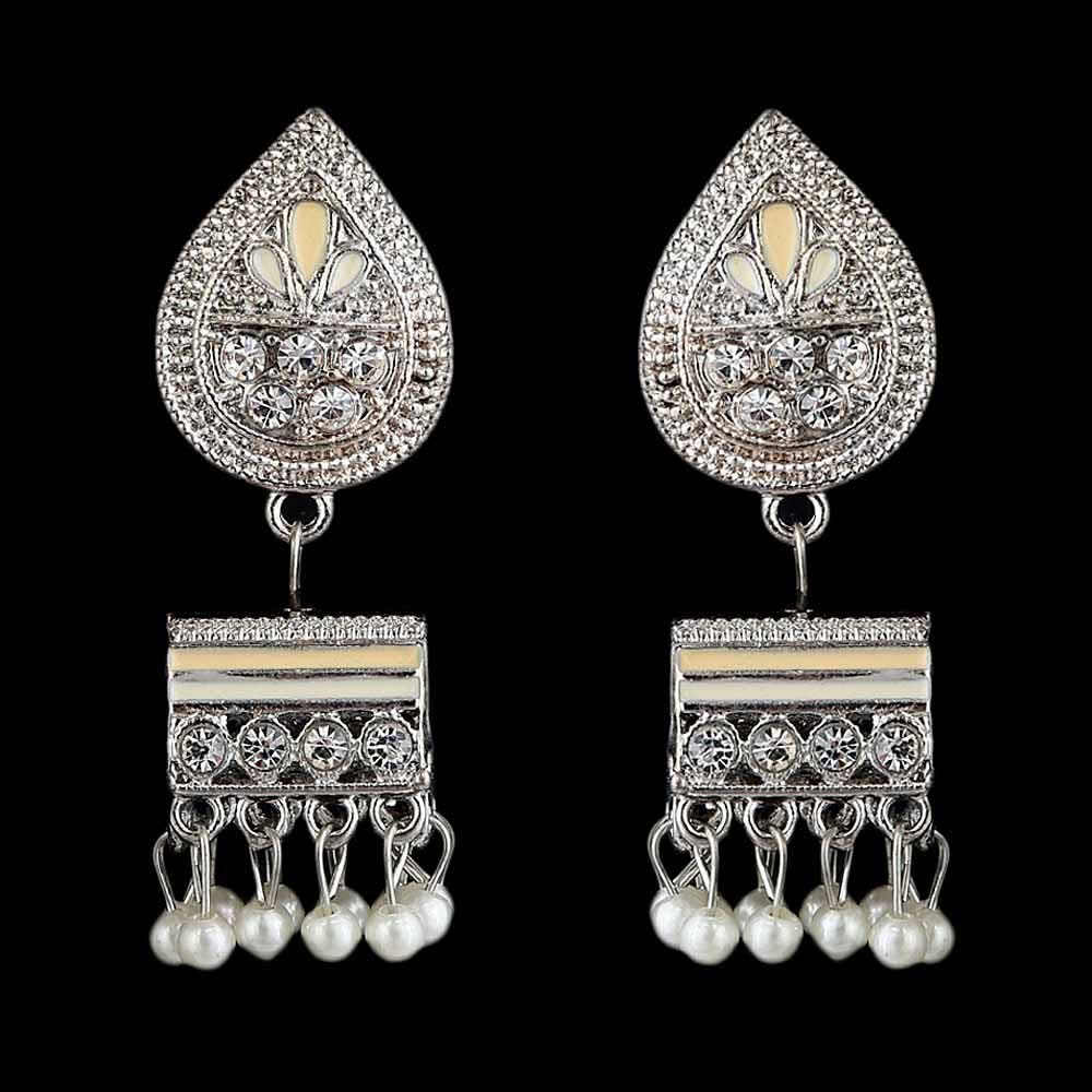 Women's Fancy Ear Jhumki - Silver, Women, Earrings & Tops, Chase Value, Chase Value