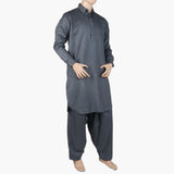 Eminent Men's Trim Fit Kameez Shalwar Suit - Dark Grey, Men's Shalwar Kameez, Eminent, Chase Value