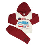 Newborn Boys Polar Full Sleeves Suit 8870 - Maroon, Kids, New Born Boys Sets And Suits, Chase Value, Chase Value