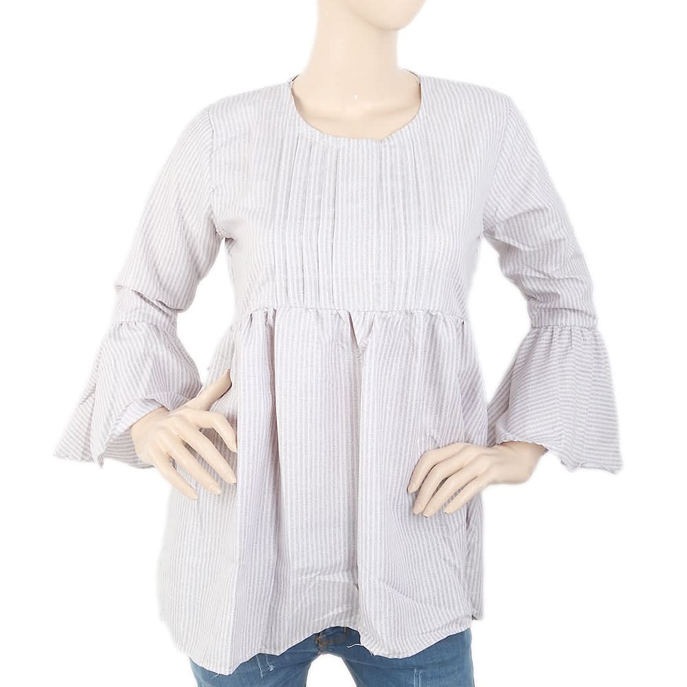 Women's Front Pleats Western Top - Tea Pink, Women, T-Shirts And Tops, Chase Value, Chase Value