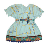 Girls Fancy Kurti - Cyan, Kids, Girls Kurti, Chase Value, Chase Value