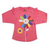 Girls Full Sleeves Jersey T-Shirt - Pink, Kids, Girls T-Shirts, Chase Value, Chase Value