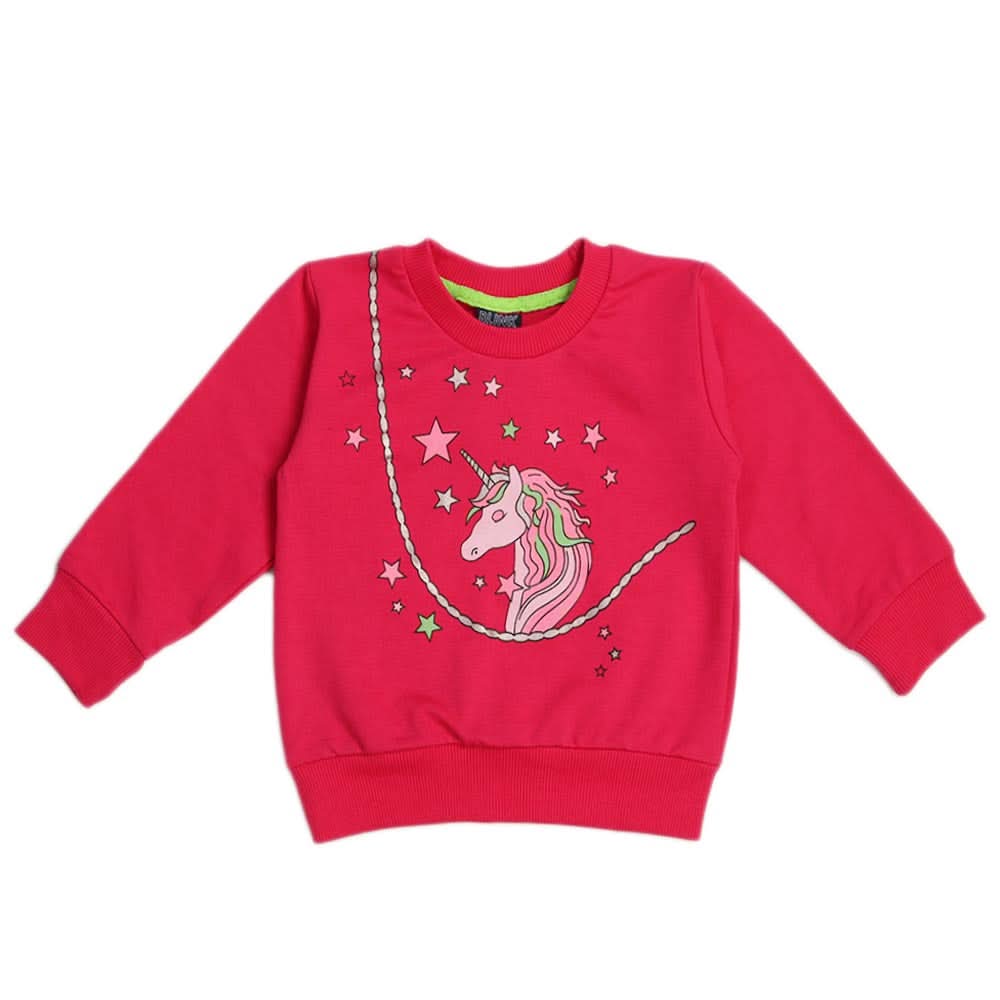 Girls Full Sleeves T-Shirt - Dark Pink, Girls T-Shirts, Chase Value, Chase Value