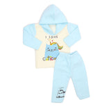 Newborn Girls Polar Full Sleeves Suit 8895 - Light Blue, Kids, New Born Girls Sets And Suits, Chase Value, Chase Value