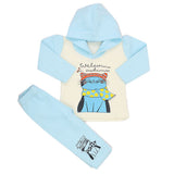 Newborn Girls Polar Full Sleeves Suit 8893 - Light Blue, Kids, New Born Girls Sets And Suits, Chase Value, Chase Value