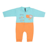 Newborn Boys Full Sleeves Romper 44007 - Cyan, Kids, New Born Boys Rompers, Chase Value, Chase Value