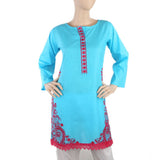 Women's Embroidery Kurti - Blue, Women, Ready Kurtis, Chase Value, Chase Value
