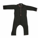 Boys Embroidered Shalwar Suit - Black, Kids, Boys Shalwar Kameez, Chase Value, Chase Value