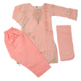 Girls Embroidered 3Pcs Shalwar Suit - Pink, Kids, Girls Sets And Suits, Chase Value, Chase Value