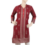 Women's Doriya Printed Kurti - Maroon, Women, Ready Kurtis, Chase Value, Chase Value
