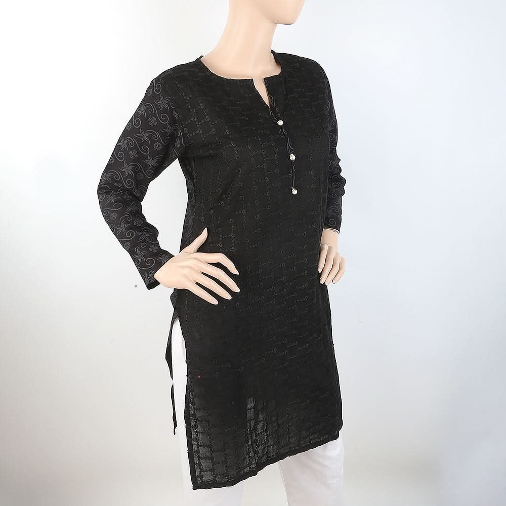 Women's Chicken Kurti - Black, Women, Ready Kurtis, Chase Value, Chase Value
