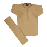 Boys Embroidered Shalwar Suit - Khakhi, Kids, Boys Shalwar Kameez, Chase Value, Chase Value